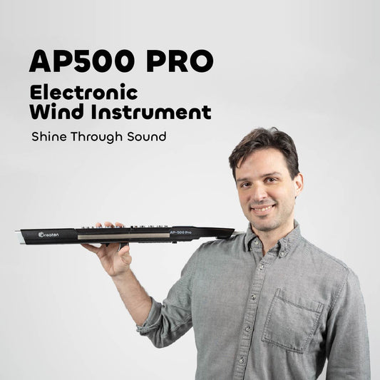 Greaten AP500 Pro Electronic Wind Instrument, 120 Sounds, Voice Control, Dual Sounds, Bluetooth