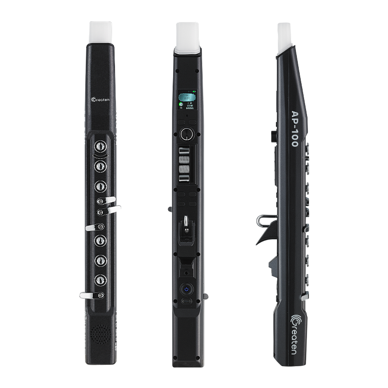 AP100 Pro Electronic Wind Instrument, Synthesizer, 80 Sounds, Voice Control, Bluetooth, 5 Octaves, Electric Saxophone