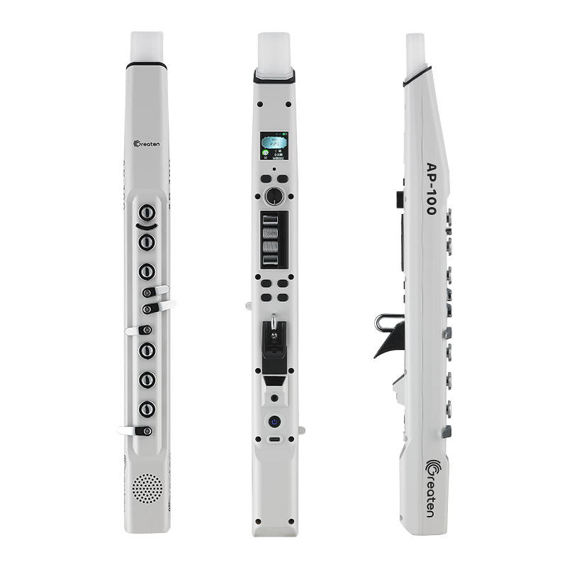 AP100 Pro Electronic Wind Instrument, Synthesizer, 80 Sounds, Voice Control, Bluetooth, 5 Octaves, Electric Saxophone