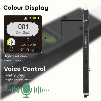 Greaten AP500 Pro Electronic Wind Instrument, 120 Sounds, Voice Control, Dual Sounds, Bluetooth