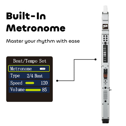 Greaten AP500 Pro Electronic Wind Instrument, 120 Sounds, Voice Control, Dual Sounds, Bluetooth