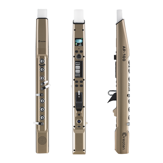 AP100 Pro Electronic Wind Instrument, Synthesizer, 80 Sounds, Voice Control, Bluetooth, 5 Octaves, Electric Saxophone